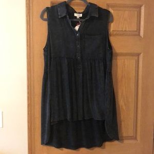 UMGEE black denim tank